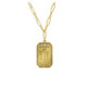 Nagore crystal necklace in gold plating image