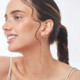 Basic light silk earrings in gold plating cover