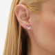 Basic light amethyst earrings in silver cover