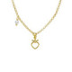 Magic gold-plated short necklace with pearl in heart shape image