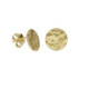 Anya gold-plated stud earrings with  in circle shape