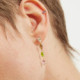 Alyssa gold-plated long earrings with multicolour in waterfall shape cover