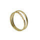 Anya gold-plated ring with  in double shape image