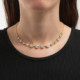 Celina Estelar crystal necklace in gold plating cover