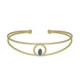 Etnia circle emerald bracelet in gold plating image