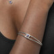 Etnia circle emerald bracelet in silver cover