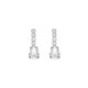 Eunoia sterling silver short earrings with crystal in mini zircons and teardrop shape image