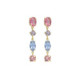 Sabina gold-plated long earrings with multicolour in combination shape image