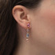 Sabina gold-plated long earrings with multicolour in combination shape cover