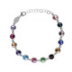 Carmen multicolour bracelet in silver image