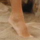 Gold-plated anklet with multicolour in reasons shape cover