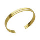 Cairo gold-plated rigid bracelet in flattened shape image