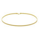Cairo gold-plated choker necklace in flattened shape image