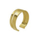 Cairo gold-plated ring in flattened shape image