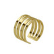 Briseida gold-plated adjustable ring in 4 bands shape image