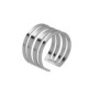 Briseida sterling silver adjustable ring in 4 bands shape image