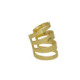 Briseida gold-plated ear cuff earring in 4 bands shape image