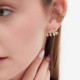 Briseida gold-plated ear cuff earring in 4 bands shape cover