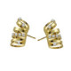 Briseida gold-plated short earrings white in 6 bands shape image