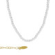 Paradise gold-plated short necklace in mini pearl shape image
