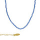 Collar corto mini cristales color azul bañado en oro image