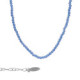 Paradise sterling silver short necklace blue in mini crystals shape image