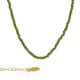 Paradise gold-plated short necklace green in mini crystals shape image