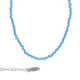 Paradise sterling silver short necklace blue in mini crystals shape image