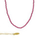 Paradise gold-plated short necklace pink in mini crystals shape image