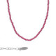 Paradise sterling silver short necklace pink in mini crystals shape image