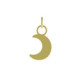 Charming moon crystal charm in gold plating image