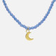 Charming moon crystal charm in gold plating cover