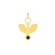 Charming eagle jet charm in gold plating image