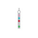 Charming stick multicolour charm in silver image