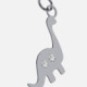 Charming sterling silver Charm white in dinosaur shape cover