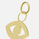 Charming eye crystal charm in gold plating cover