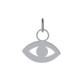 Charming eye crystal charm in silver image