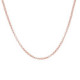 Rose gold-plated rolo chain of 50 cm + 4 extra image