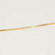 Gold-plated box chain of 57 cm cover