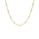 Gold-plated thin tube chain of 40 cm + 5 extra image