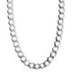 Etno 0,7 cm curb chain 60 cm silver necklace men´s