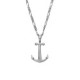 Ares anchor 55 cm silver necklace image