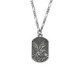 Ares eagle 55 cm silver necklace image