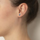 Macedonia rectangle aquamarine earrings in silver cover