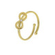 Areca infinite crystal ring in gold plating image