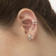 Melissa crystal earrings in silver cover