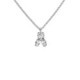 Melissa crystal necklace in silver image