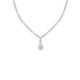Lily drop crystal necklace in silver image