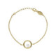 Dahlia pearl bracelet in gold plating image
