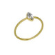 Bianca marquise crystal ring in gold plating image